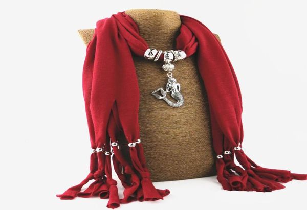 women tr cottom tassel scarf polyester mermaid pendant jewelry alloy necklace scarves for lady 12 colors9379501, Blue;gray
women tr cottom tassel scarf polyester mermaid pendant jewelry alloy necklace scarves for lady 12 colors9379501, Blue;gray