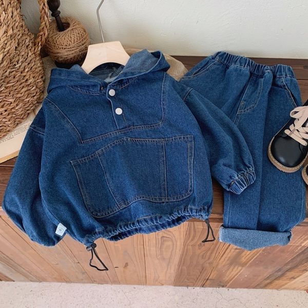 clothing sets autumn children clothes boys suit denim hooded pullover jeans pants 2pcs/set 1-7yrs casual outfits kids sportswear 230907, White
clothing sets autumn children clothes boys suit denim hooded pullover jeans pants 2pcs/set 1-7yrs casual outfits kids sportswear 230907, White