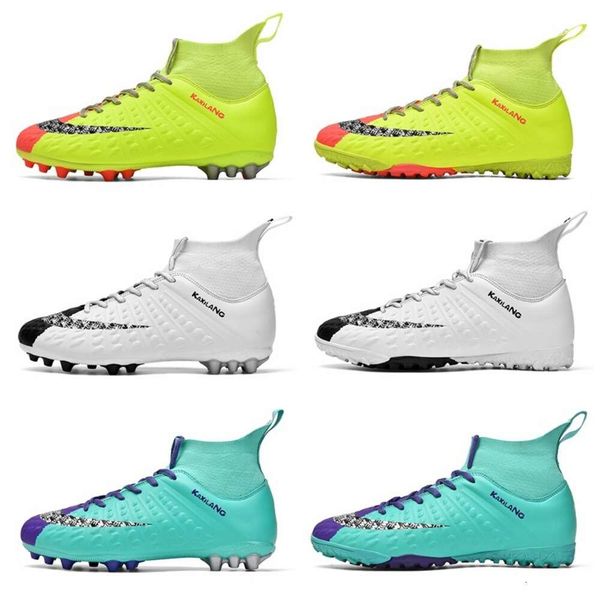 youth mens womens high football shoes children's professional tf ag soccer boots kids green blue anti slip training shoes size 32-46
youth mens womens high football shoes children's professional tf ag soccer boots kids green blue anti slip training shoes size 32-46