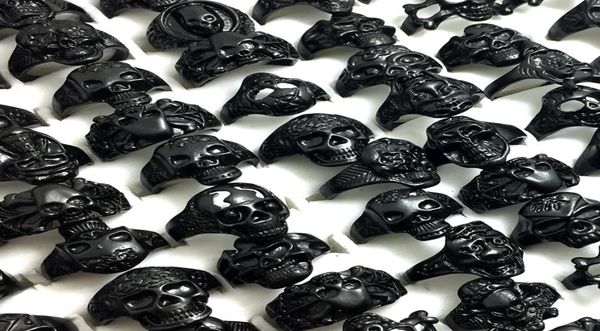 bulk lots 50pcs styles mixed black plated skull skeleton gothic ring whole man boy punk cool rocker metal rings new arrival je8796841, Golden;silver
bulk lots 50pcs styles mixed black plated skull skeleton gothic ring whole man boy punk cool rocker metal rings new arrival je8796841, Golden;silver