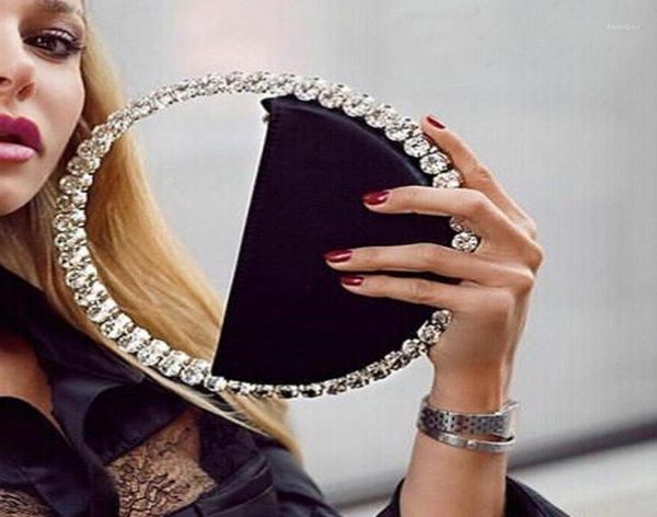 evening bags women ins diamond circular bag round handle rhinestone dinner clutch purse ladies half moon handbag purse11763651
evening bags women ins diamond circular bag round handle rhinestone dinner clutch purse ladies half moon handbag purse11763651