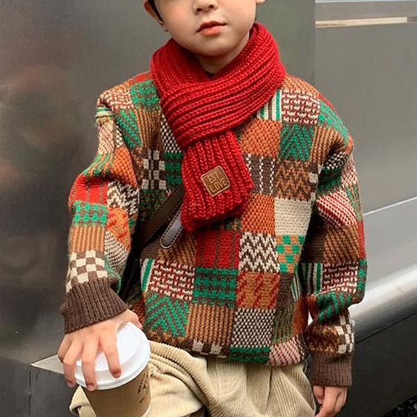 pullover autumn winter y2k patchwork thick girls sweater long sleeve chic boys knitting cute kids pullover kawaii children's clothes 2, Blue
pullover autumn winter y2k patchwork thick girls sweater long sleeve chic boys knitting cute kids pullover kawaii children's clothes 2, Blue