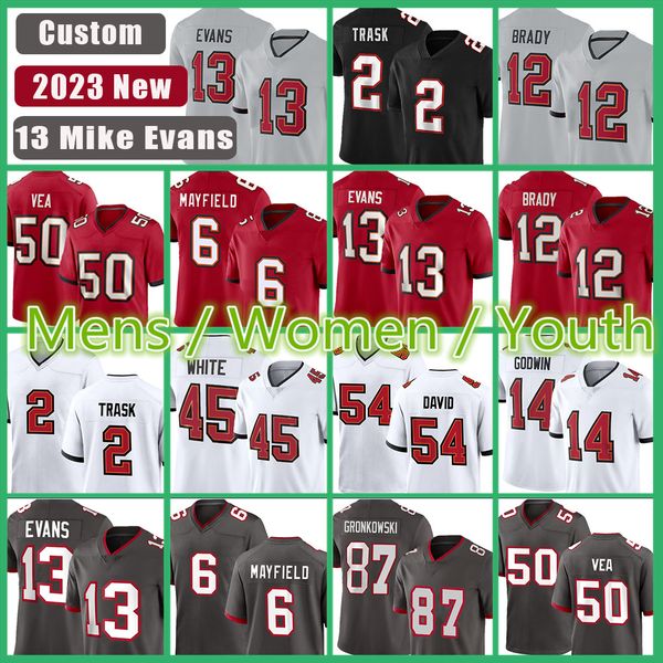 mike evans football jersey custom tom brady vita vea baker mayfield devin white lavonte david chris godwin kyle trask antoine winfield jr. s, Black;red
mike evans football jersey custom tom brady vita vea baker mayfield devin white lavonte david chris godwin kyle trask antoine winfield jr. s, Black;red