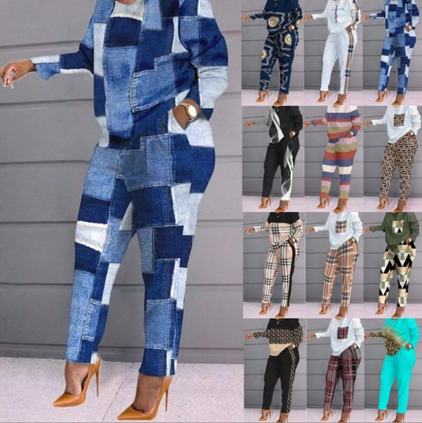 women's suits 2023 spring europe america new long sleeve letter printed pants women's set fashion women's two piece set, White
women's suits 2023 spring europe america new long sleeve letter printed pants women's set fashion women's two piece set, White