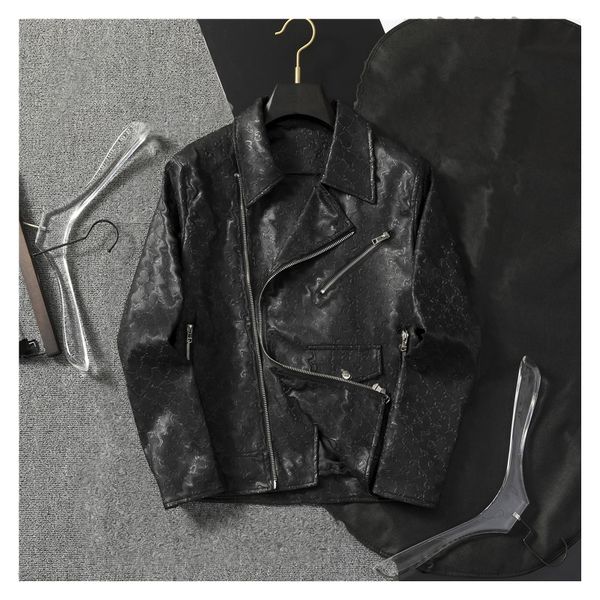 mens leather jacket fur coat locomotive streetwears style man shirt thick designer jackets crocodile texture outwears coats, Black
mens leather jacket fur coat locomotive streetwears style man shirt thick designer jackets crocodile texture outwears coats, Black