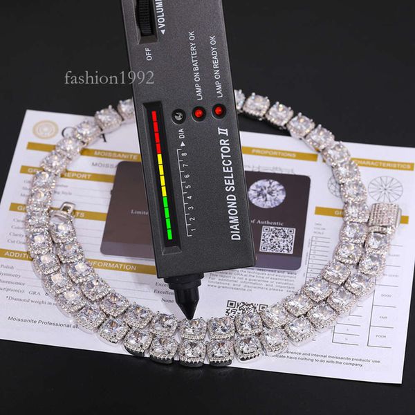 Hip Hop Jewelry Men's Pink Style 11Mm Gold Plated Sterling Sier Cushion Cut Vvs Moissanite Diamond Tennis Chain Necklace
Hip Hop Jewelry Men's Pink Style 11Mm Gold Plated Sterling Sier Cushion Cut Vvs Moissanite Diamond Tennis Chain Necklace