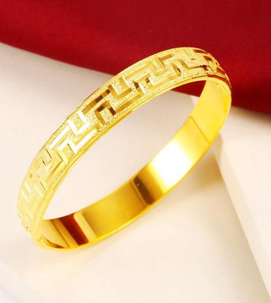 solid classic bangle openable 18k yellow gold filled womens bracelet trendy jewelry gift 10mm wide femal accessories4315081, Black
solid classic bangle openable 18k yellow gold filled womens bracelet trendy jewelry gift 10mm wide femal accessories4315081, Black