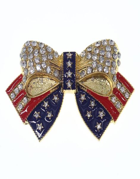 gold plating crystal enamel american flag bowknot pin brooch veteran jewelry campaign brooches9887666, Gray
gold plating crystal enamel american flag bowknot pin brooch veteran jewelry campaign brooches9887666, Gray