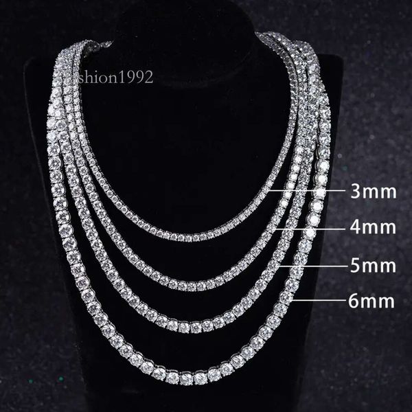 Hot Sale Men Women Moissanite Diamond Necklace 3Mm-6Mm 14K White Gold Tennis Chain
Hot Sale Men Women Moissanite Diamond Necklace 3Mm-6Mm 14K White Gold Tennis Chain
