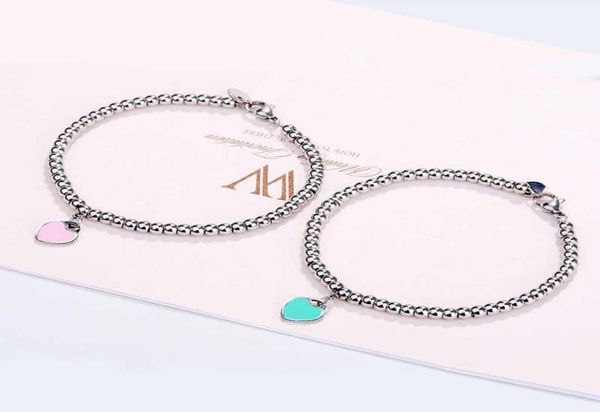 10mm heart bracelet women stainless steel 4mm beaded strands bracelets chain on hand gifts for girlfriend accessories pink red gre1014344, Black
10mm heart bracelet women stainless steel 4mm beaded strands bracelets chain on hand gifts for girlfriend accessories pink red gre1014344, Black