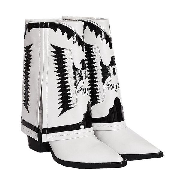 new ladies pointed toe western boots fashion embroider mixed colors chunky heels women's boots party cowgirl shoes for girls party shoe, Black
new ladies pointed toe western boots fashion embroider mixed colors chunky heels women's boots party cowgirl shoes for girls party shoe, Black