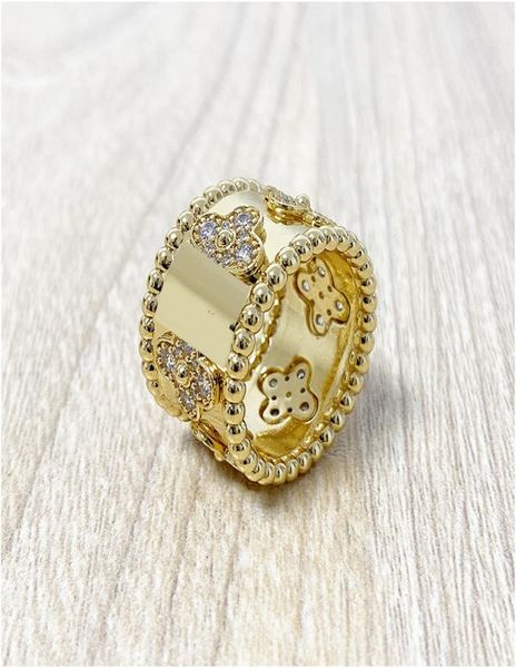 2020 new four leaves clover zircon gold ring for women flower rings fashion jewelry for women engagement gift with box with stamp1747462, Silver
2020 new four leaves clover zircon gold ring for women flower rings fashion jewelry for women engagement gift with box with stamp1747462, Silver