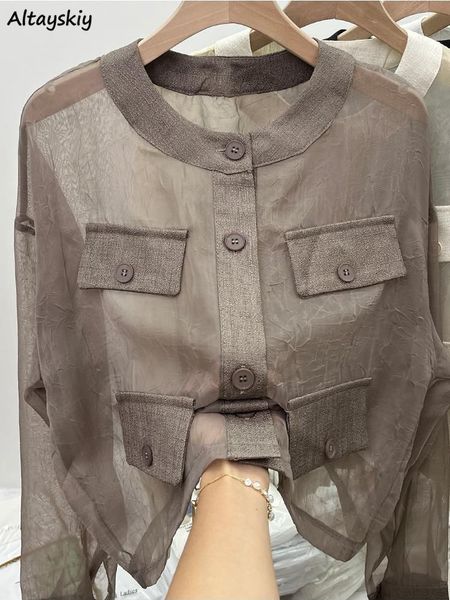 women's jackets sheer jackets women cropped thin summer korean style sunscreen office lady vintage cool overcoats gentle long-sleeve ha, Black;brown
women's jackets sheer jackets women cropped thin summer korean style sunscreen office lady vintage cool overcoats gentle long-sleeve ha, Black;brown
