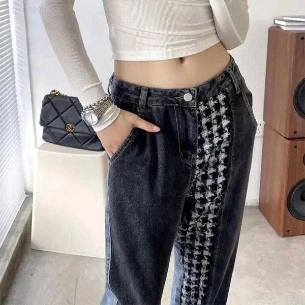 women's jeans fashion asymmetric denim pants women harajuku vintage chic patchwork jacquard oversized retro stylish wide leg trouserswc, Blue
women's jeans fashion asymmetric denim pants women harajuku vintage chic patchwork jacquard oversized retro stylish wide leg trouserswc, Blue