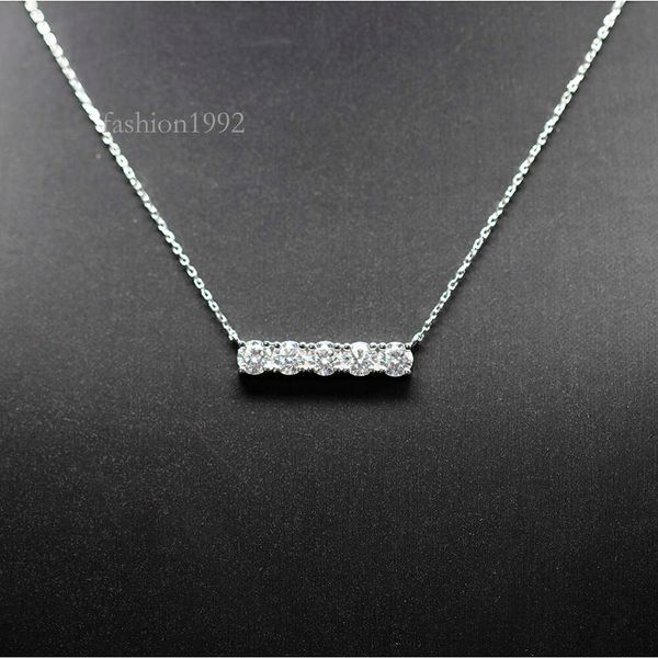 bar necklace fashion def vs 0.5ct moissanite diamond jewelry tennis pendant custom 14k real gold bar pendants, Silver
bar necklace fashion def vs 0.5ct moissanite diamond jewelry tennis pendant custom 14k real gold bar pendants, Silver
