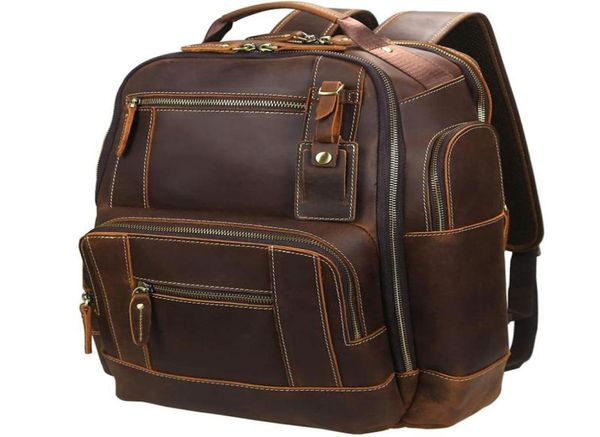 backpack for men039s vintage full grain leather 156 inch lapdaypack large capacity business camping travel 24l rucksack1348282
backpack for men039s vintage full grain leather 156 inch lapdaypack large capacity business camping travel 24l rucksack1348282