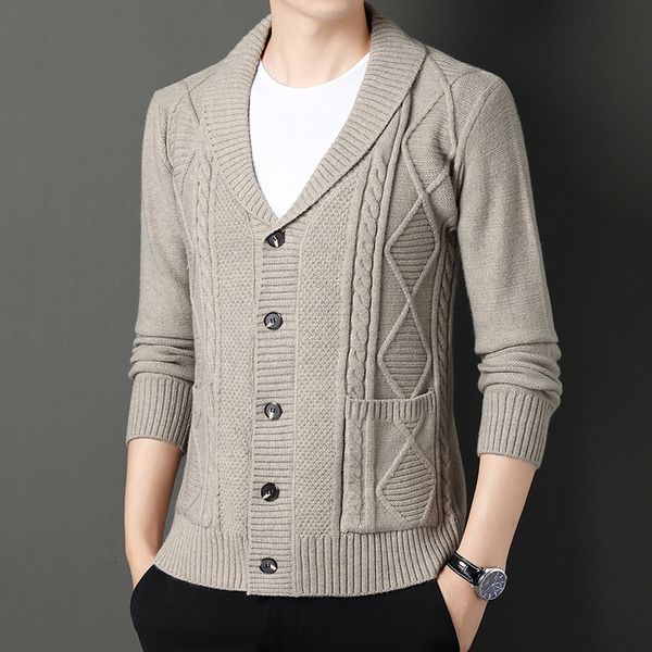 mens sweaters knitted cardigan thickened sweater fashion young warm trend casual long sleeved jacquard knit 230906, White;black
mens sweaters knitted cardigan thickened sweater fashion young warm trend casual long sleeved jacquard knit 230906, White;black