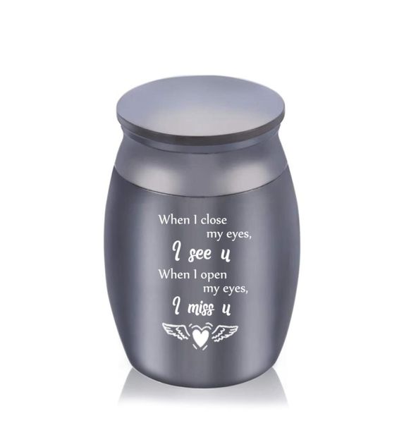 30x40mm for ashes humanpet aluminum alloy cremation ashes urn angel wings mini memorial funeral jarwhen i close my eyes i miss y5623119, Silver
30x40mm for ashes humanpet aluminum alloy cremation ashes urn angel wings mini memorial funeral jarwhen i close my eyes i miss y5623119, Silver