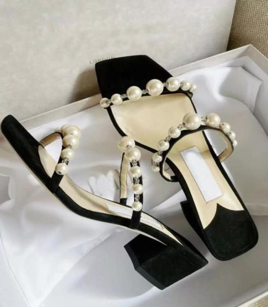 summer fashion brands amara women sandals pearls strappy slippers chunky heels square toe casual mules lady discount walking gi5585066, Black
summer fashion brands amara women sandals pearls strappy slippers chunky heels square toe casual mules lady discount walking gi5585066, Black