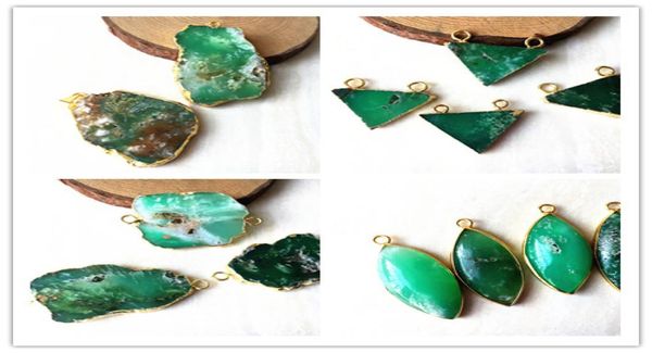 chrysoprase triangle charms connector marquise shaped pendant gold plated chrysoprase slice gemstone pendant jewelry7471215, Silver
chrysoprase triangle charms connector marquise shaped pendant gold plated chrysoprase slice gemstone pendant jewelry7471215, Silver