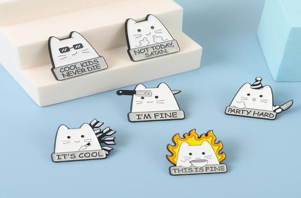 this is fine cute cat enamel brooches pins cool creative animal metal pin badge denim lapel jewelry gift women kids3507773, Gray
this is fine cute cat enamel brooches pins cool creative animal metal pin badge denim lapel jewelry gift women kids3507773, Gray