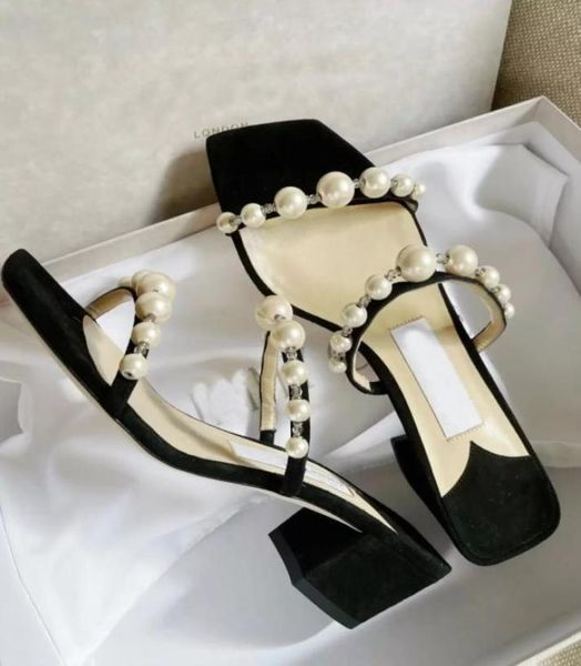 summer fashion brands amara women sandals pearls strappy slippers chunky heels square toe casual mules lady discount walking gi7840713, Black
summer fashion brands amara women sandals pearls strappy slippers chunky heels square toe casual mules lady discount walking gi7840713, Black