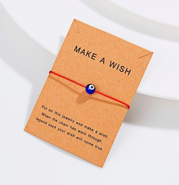 20pcslot make a wish blue evil eye woven paper card bracelet women adjustable lucky red string bracelets femme new fashion jewelr5791209, Golden;silver
20pcslot make a wish blue evil eye woven paper card bracelet women adjustable lucky red string bracelets femme new fashion jewelr5791209, Golden;silver