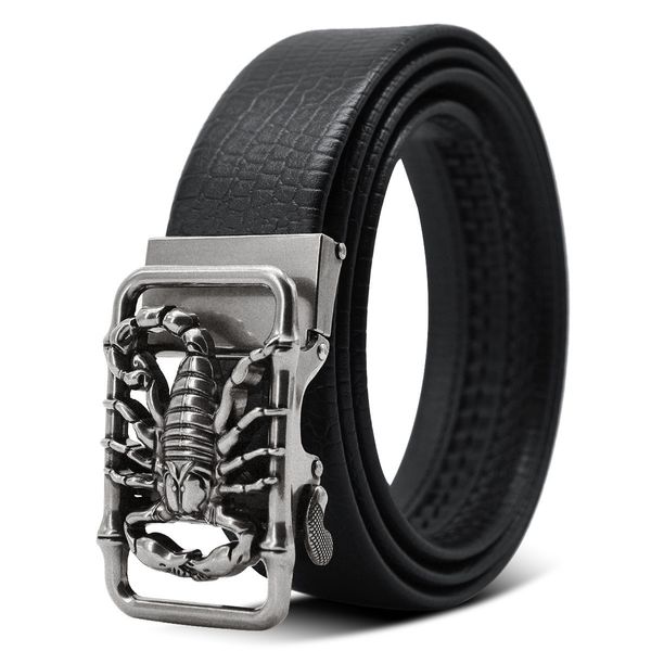 belts metal scorpion shape 3d buckle belts men leather luxury brand automatic buckle punk belt male quality designer belt animal 230907, Black;brown
belts metal scorpion shape 3d buckle belts men leather luxury brand automatic buckle punk belt male quality designer belt animal 230907, Black;brown
