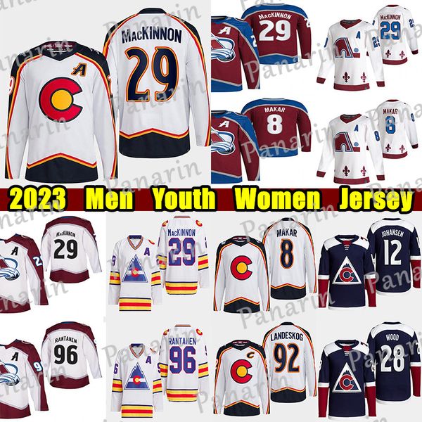 #29 nathan mackinnon reverse retro hockey jersey #8 cale makar mikko rantanen gabriel landeskog miles wood joe sakic ryan johansen stanley c, Black;red
#29 nathan mackinnon reverse retro hockey jersey #8 cale makar mikko rantanen gabriel landeskog miles wood joe sakic ryan johansen stanley c, Black;red