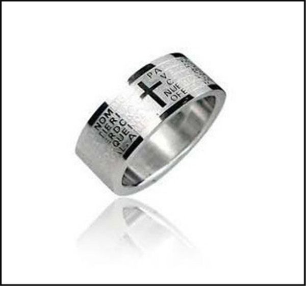 cross bible scripture titanium steel stainless steel ring concave convex corrosion ring men and women whole2285830, Silver
cross bible scripture titanium steel stainless steel ring concave convex corrosion ring men and women whole2285830, Silver