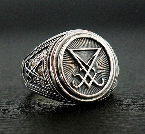 retro gothic lucifer satan signet ring stainless steel rock punk seal rings men and women pagan jewelry gift9734325, Golden;silver
retro gothic lucifer satan signet ring stainless steel rock punk seal rings men and women pagan jewelry gift9734325, Golden;silver