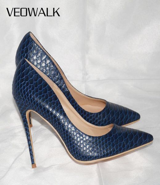 veowalk women snake skin embossed high heel shoes italian style navy blue fashion ladies extremely high stilettos pumps j12154588890, Black
veowalk women snake skin embossed high heel shoes italian style navy blue fashion ladies extremely high stilettos pumps j12154588890, Black