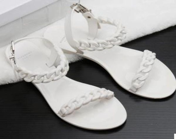 2017 new europe and the united states new plastic chain beach shoes candy color jelly sandals chain flat bottomed out sandals5319334, Black
2017 new europe and the united states new plastic chain beach shoes candy color jelly sandals chain flat bottomed out sandals5319334, Black