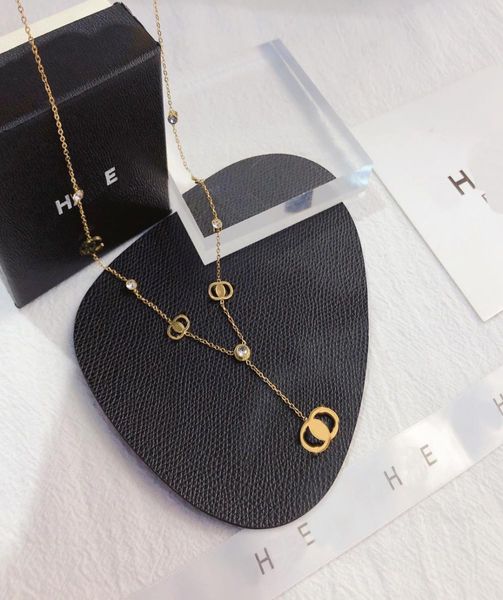 luxury exquisite necklace high end design pendant necklace 18k gold plated long chain charm jewelry accessories classic premium br3826547, Silver
luxury exquisite necklace high end design pendant necklace 18k gold plated long chain charm jewelry accessories classic premium br3826547, Silver