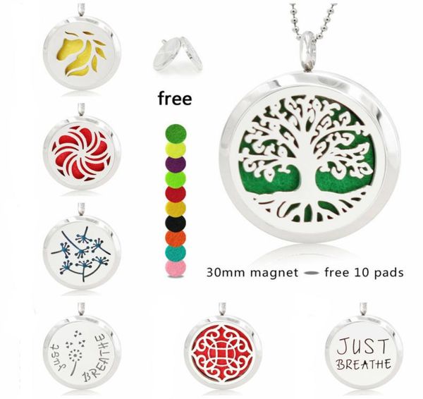 tree of life just breathe 30mm magnet stainless steel diffuser necklace pendant essential oil aromatherapy perfume locket 10 pads 6011725, Silver
tree of life just breathe 30mm magnet stainless steel diffuser necklace pendant essential oil aromatherapy perfume locket 10 pads 6011725, Silver