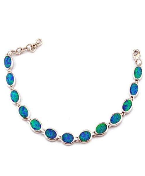 stock opal bracelet mystic rainbow bracelet blue opal bracelet ob039a6788641, Silver
stock opal bracelet mystic rainbow bracelet blue opal bracelet ob039a6788641, Silver
