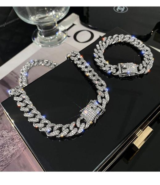 hiphop chain cuban link bracelets necklace for men and women full diamond stone silver gold jewelry9528621
hiphop chain cuban link bracelets necklace for men and women full diamond stone silver gold jewelry9528621