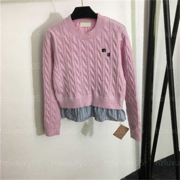 autumn womens designer sweater fashion pullover long sleeved round neck comfort and soft knitwear personalized fake two-piece design women s, White;black
autumn womens designer sweater fashion pullover long sleeved round neck comfort and soft knitwear personalized fake two-piece design women s, White;black