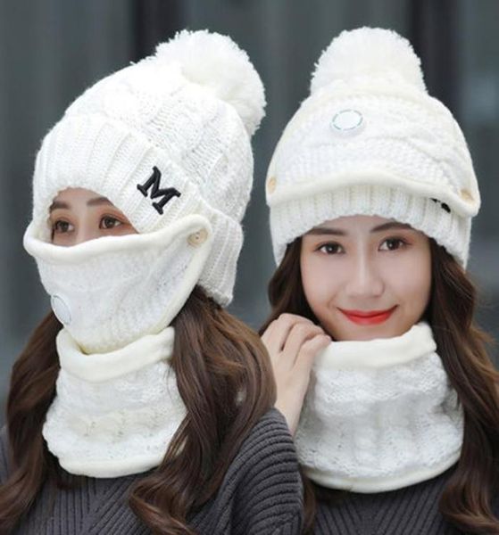 winter cycling hat women 3 piece warm wool beanies skullies hats with mask collar bib female velvet thick antismog knit caps9431348, Blue;gray
winter cycling hat women 3 piece warm wool beanies skullies hats with mask collar bib female velvet thick antismog knit caps9431348, Blue;gray