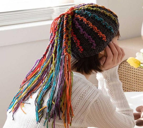 beanieskull caps funny wig hat women039s handwoven wool autumn winter personality hiphop style ethnic cotton dirty braid tas4638704, Blue;gray
beanieskull caps funny wig hat women039s handwoven wool autumn winter personality hiphop style ethnic cotton dirty braid tas4638704, Blue;gray