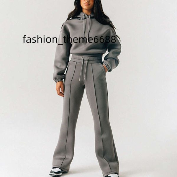 2 piece sweatsuit outfits tracksuit set long sleeve crop hoodie wide leg flare jogger suits for women, Gray
2 piece sweatsuit outfits tracksuit set long sleeve crop hoodie wide leg flare jogger suits for women, Gray