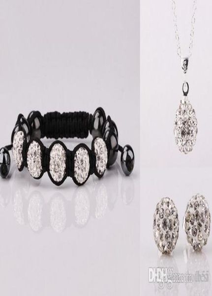 5pcslot 10mm crystal clay new arrival disco bead rhinestone crystal set bracelet necklace studs earrings jewelry set o3422 w5553429, Black
5pcslot 10mm crystal clay new arrival disco bead rhinestone crystal set bracelet necklace studs earrings jewelry set o3422 w5553429, Black