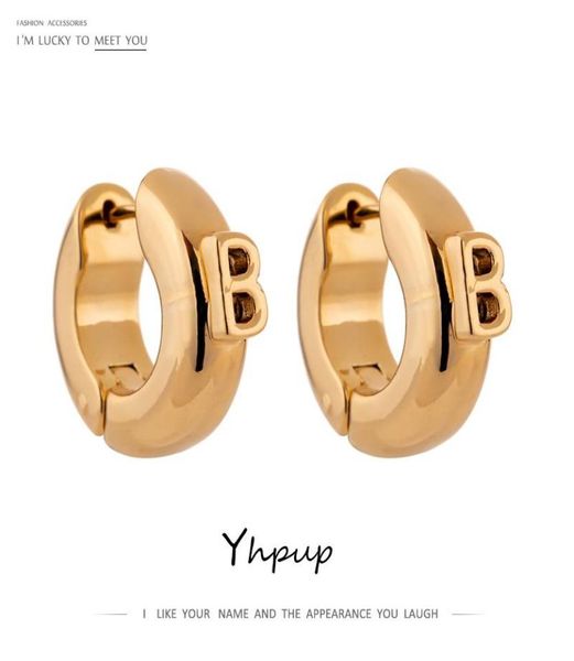 yhpup fashion letter small b chunky hoop earrings for women simple metal 14 k copper trendy earrings boucle d039oreille femme9736865, Golden;silver
yhpup fashion letter small b chunky hoop earrings for women simple metal 14 k copper trendy earrings boucle d039oreille femme9736865, Golden;silver
