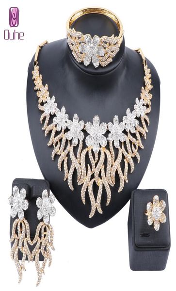 wedding full rhinestone crystal flower bridal african gold color necklace earrings bracelet ring women party jewelry sets4919519, Slivery;golden
wedding full rhinestone crystal flower bridal african gold color necklace earrings bracelet ring women party jewelry sets4919519, Slivery;golden