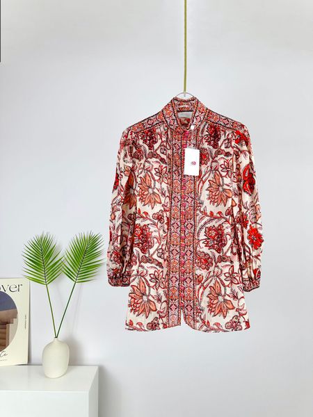 women's blouses & shirts australian designer shirt 2023 new holiday collection light brown flower women's shirt, White
women's blouses & shirts australian designer shirt 2023 new holiday collection light brown flower women's shirt, White