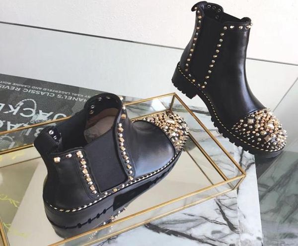 women ankle booties winter fashion women spikes flat boots shoe black genuine leather metal casual design boots size 35-433085835
women ankle booties winter fashion women spikes flat boots shoe black genuine leather metal casual design boots size 35-433085835