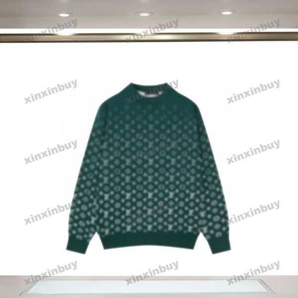 xinxinbuy men designer hoodie sweatshirt 23ss paris gradient letter jacquard pattern long sleeve cotton women green black khaki s-xl, Black;brown
xinxinbuy men designer hoodie sweatshirt 23ss paris gradient letter jacquard pattern long sleeve cotton women green black khaki s-xl, Black;brown