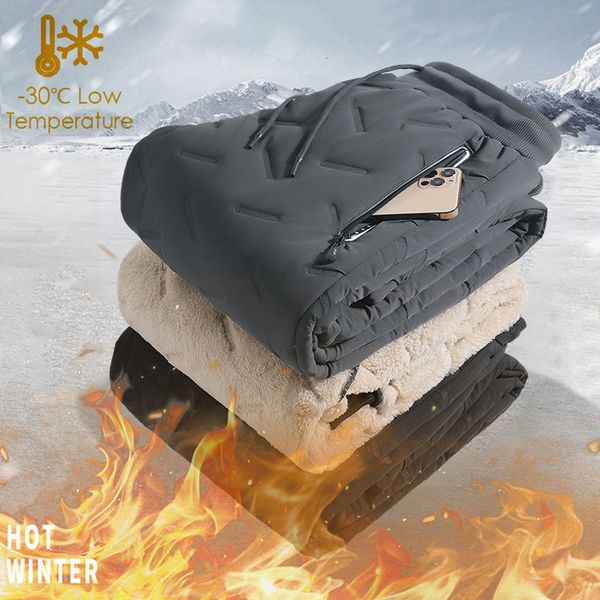men s pants 2023 men winter warm thicken sweatpants mens joggers fleece casual cargo male water proof thermal trousers 7xl plus 230906, Black
men s pants 2023 men winter warm thicken sweatpants mens joggers fleece casual cargo male water proof thermal trousers 7xl plus 230906, Black