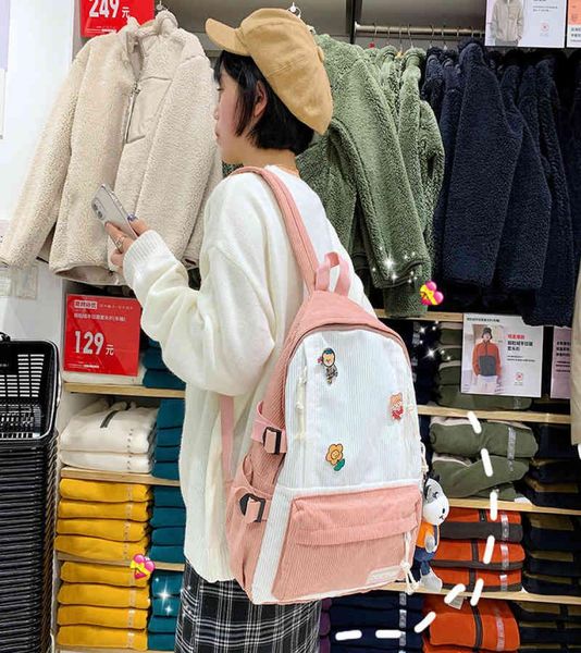 schoolbag style luxurys girl harajuku bagskorean badge student backpack color contrast soft mori039s double shoulder fashion ba1244115
schoolbag style luxurys girl harajuku bagskorean badge student backpack color contrast soft mori039s double shoulder fashion ba1244115