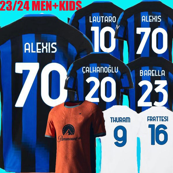 23 24 alexis soccer jerseys lautaro thuram barella kid kit maillot de frattesi final 2023 maglie football shirt child third special inters m, Black;yellow
23 24 alexis soccer jerseys lautaro thuram barella kid kit maillot de frattesi final 2023 maglie football shirt child third special inters m, Black;yellow